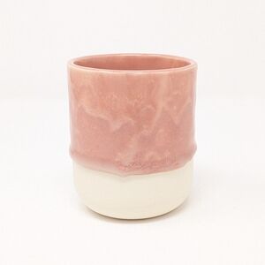 Handmade gloopy glaze ceramic cup